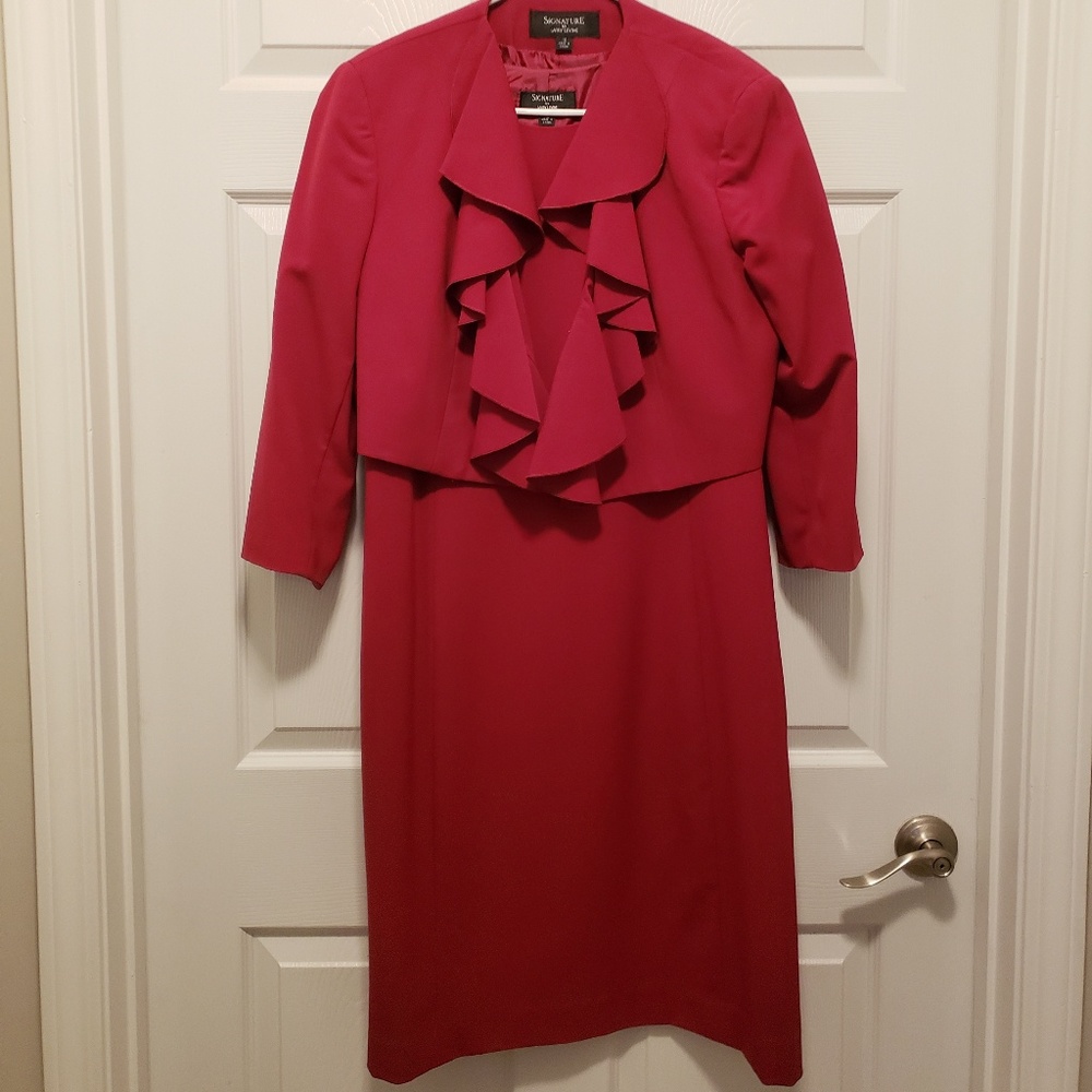 Size 12 Red dress with jacket